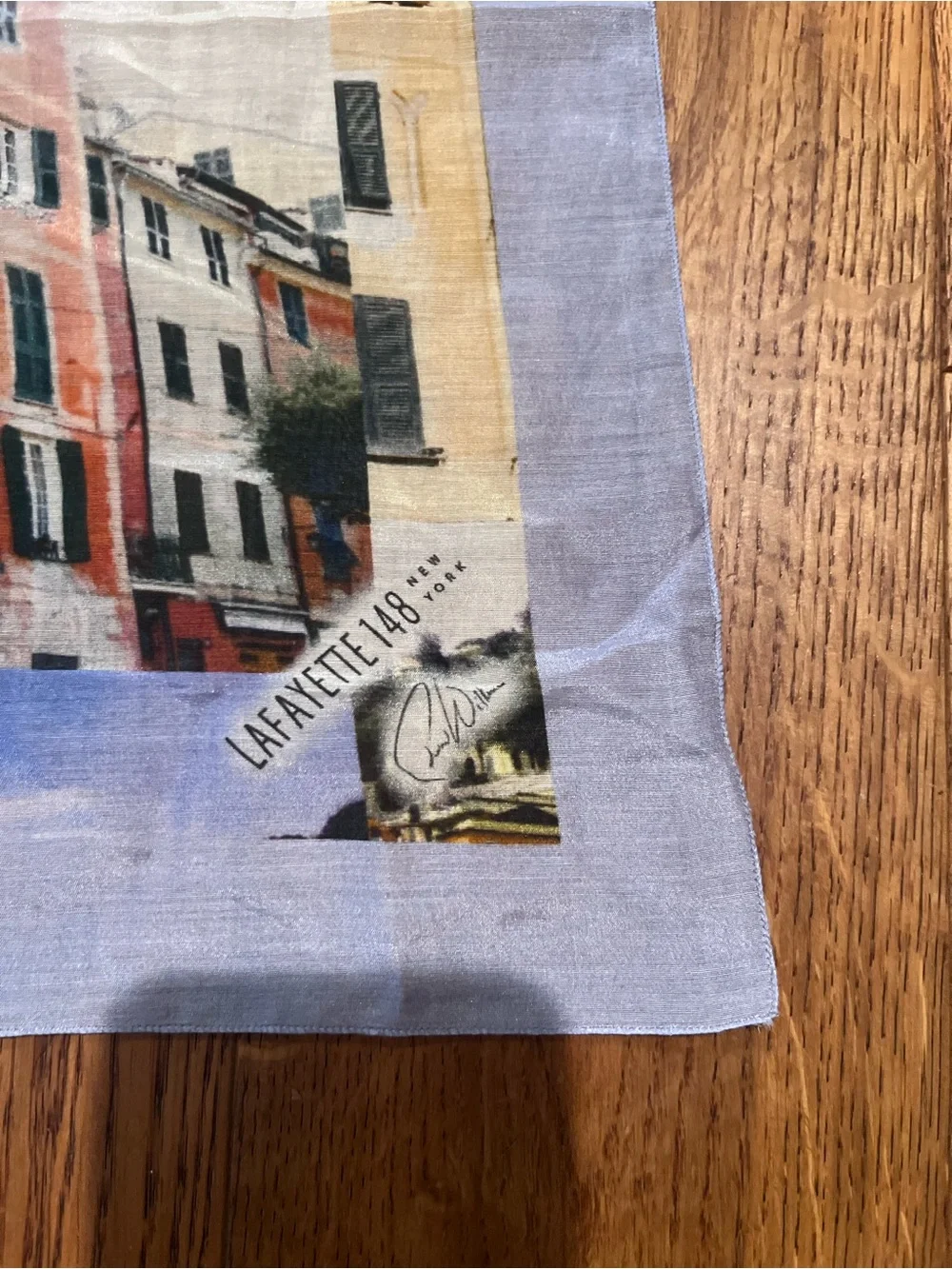 Lafayette 148 cotton/silk scarf
